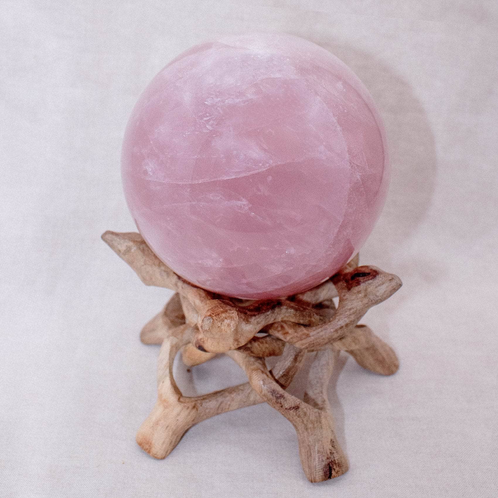 TR-Sphere-RQ2-MI-8-1 Rose Quartz Sphere - Large - AAA Premium Quality - 1 of a Kind - Image 26