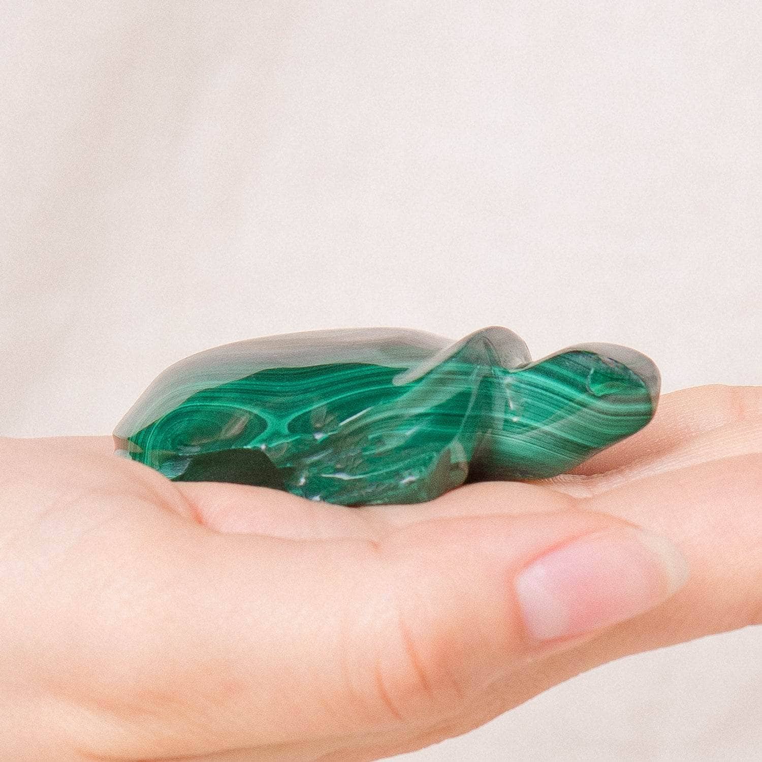 TR-TURLE-mal-QE-3.00 Genuine Malachite Turtles- Hand Carved - 1 of a Kind - Image 10