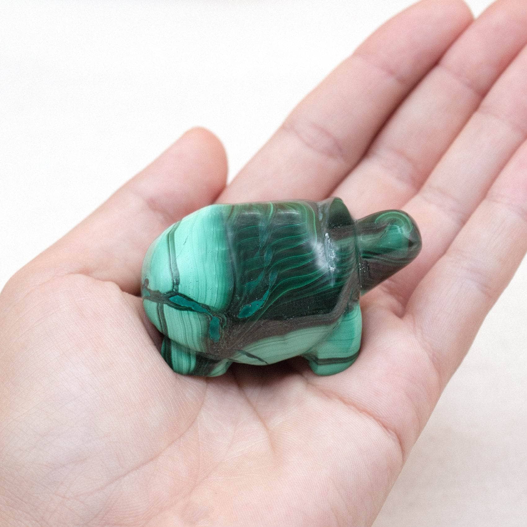 TR-TURT-MAL-QE-16 Genuine Malachite Turtles- Hand Carved - 1 of a Kind - Image 58