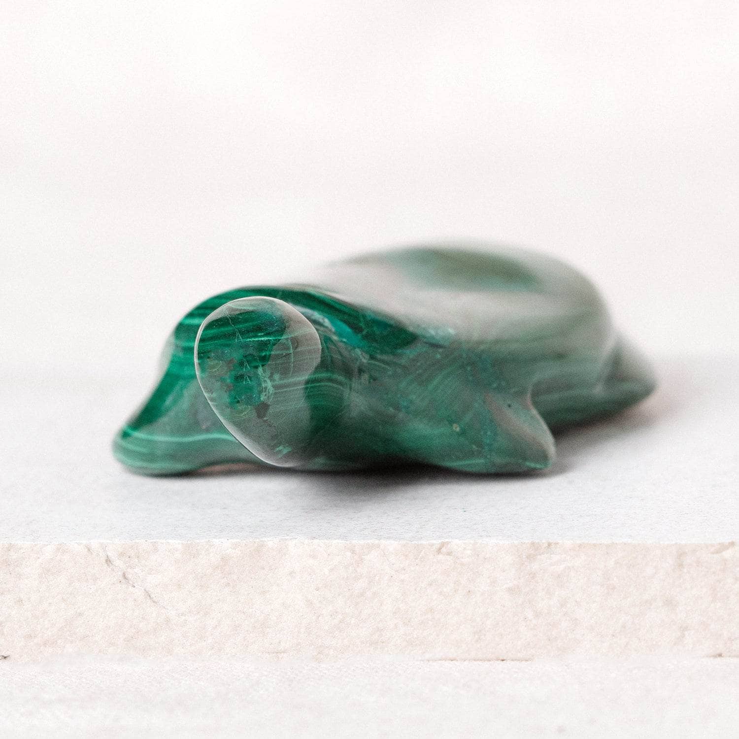 TR-turt-mal-QE-1-2 Genuine Malachite Turtles- Hand Carved - 1 of a Kind - Image 2
