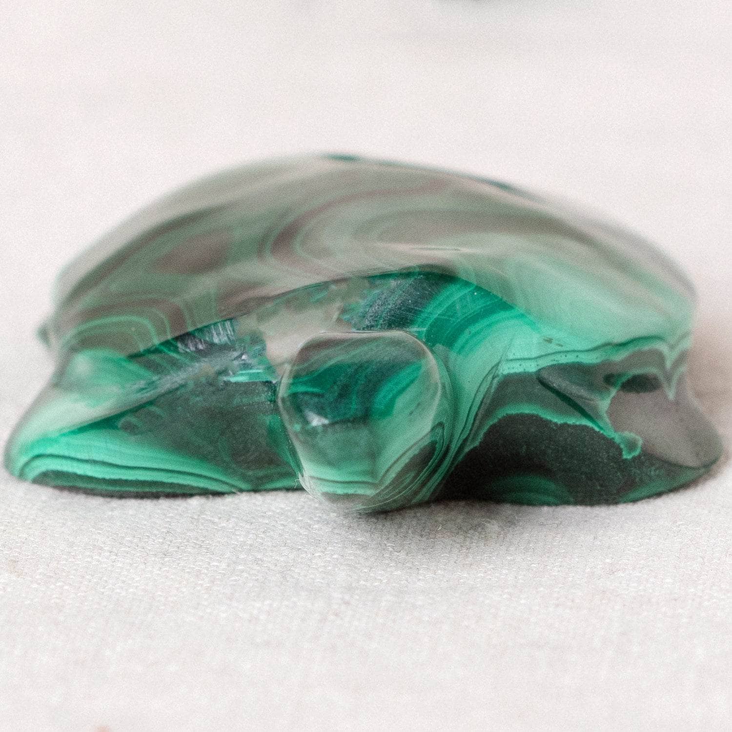 TR-turt-mal-QE-2-4 Genuine Malachite Turtles- Hand Carved - 1 of a Kind - Image 9