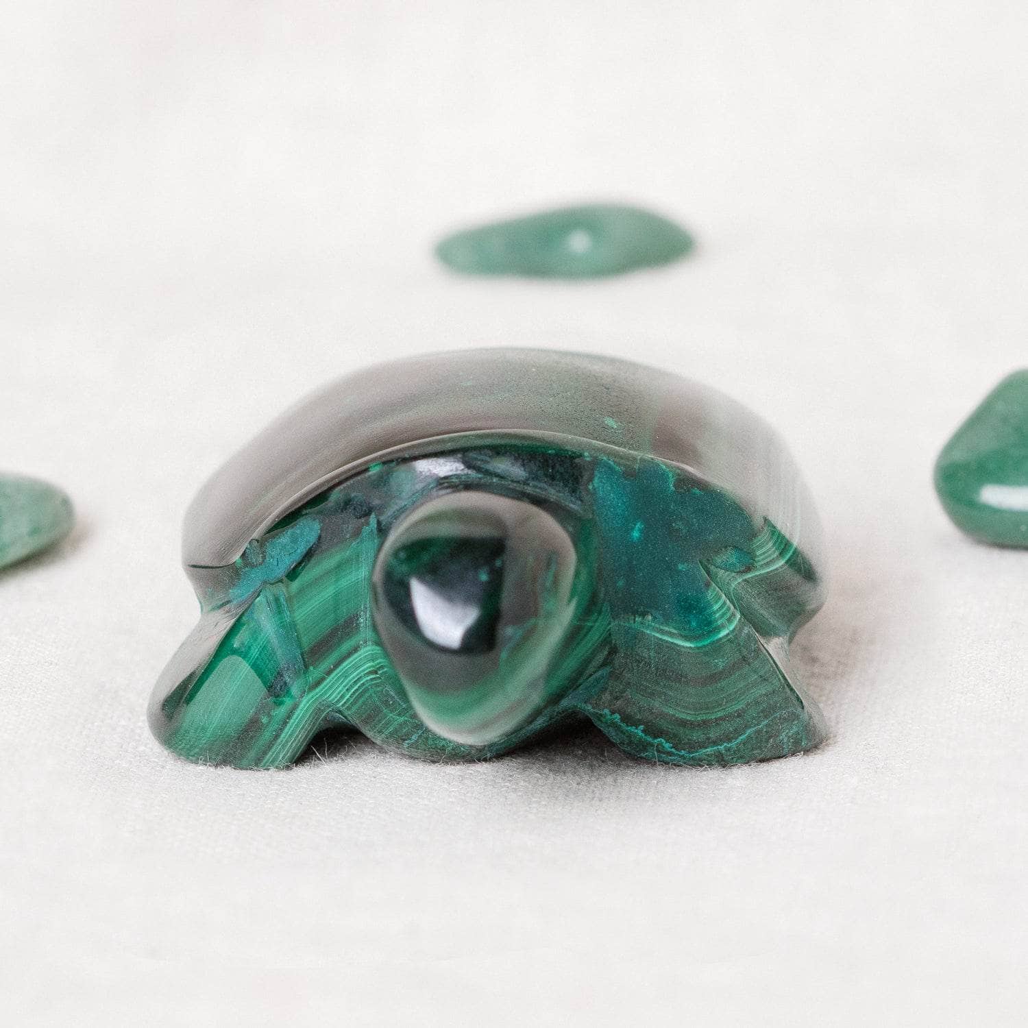 TR-turt-mal-QE-5-4 Genuine Malachite Turtles- Hand Carved - 1 of a Kind - Image 23
