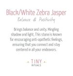 Black/White Zebra Jasper Energy Bracelet - Image 4