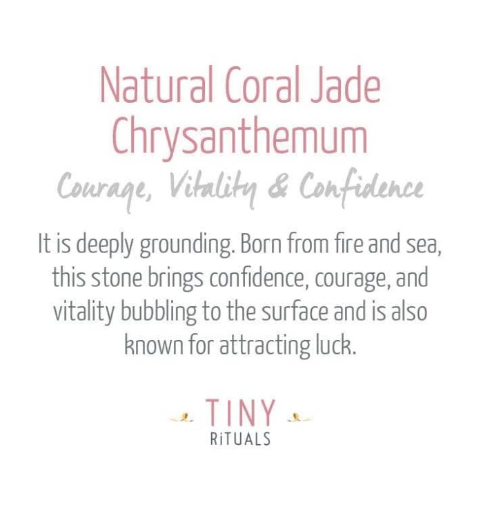 Natural Coral Jade Chrysanthemum Energy Bracelet - Image 7