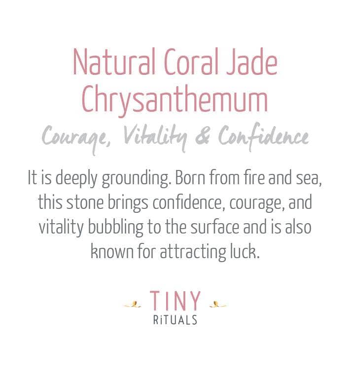 TR_NaturalCoralJadeChrysanthemum_1 Natural Coral Jade Chrysanthemum Energy Bracelet - Image 7