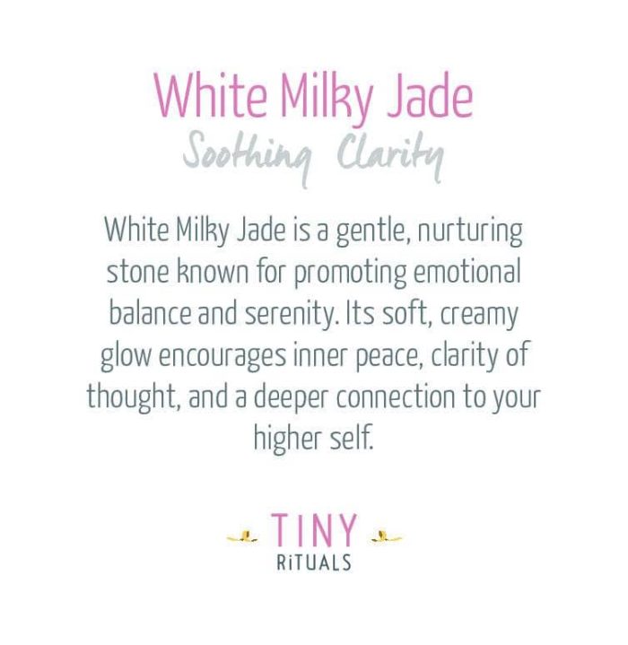 White Milky Jade Energy Bracelet - 6mm - Image 4