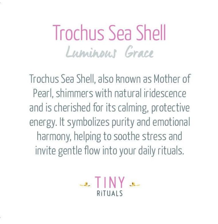 Trochus Sea Shell Energy Bracelet - 6mm - Image 4