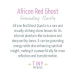 African Red Ghost Energy Bracelet - 6mm - Image 4