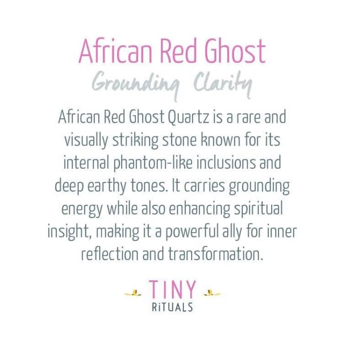 African Red Ghost Energy Bracelet - 6mm - Image 4