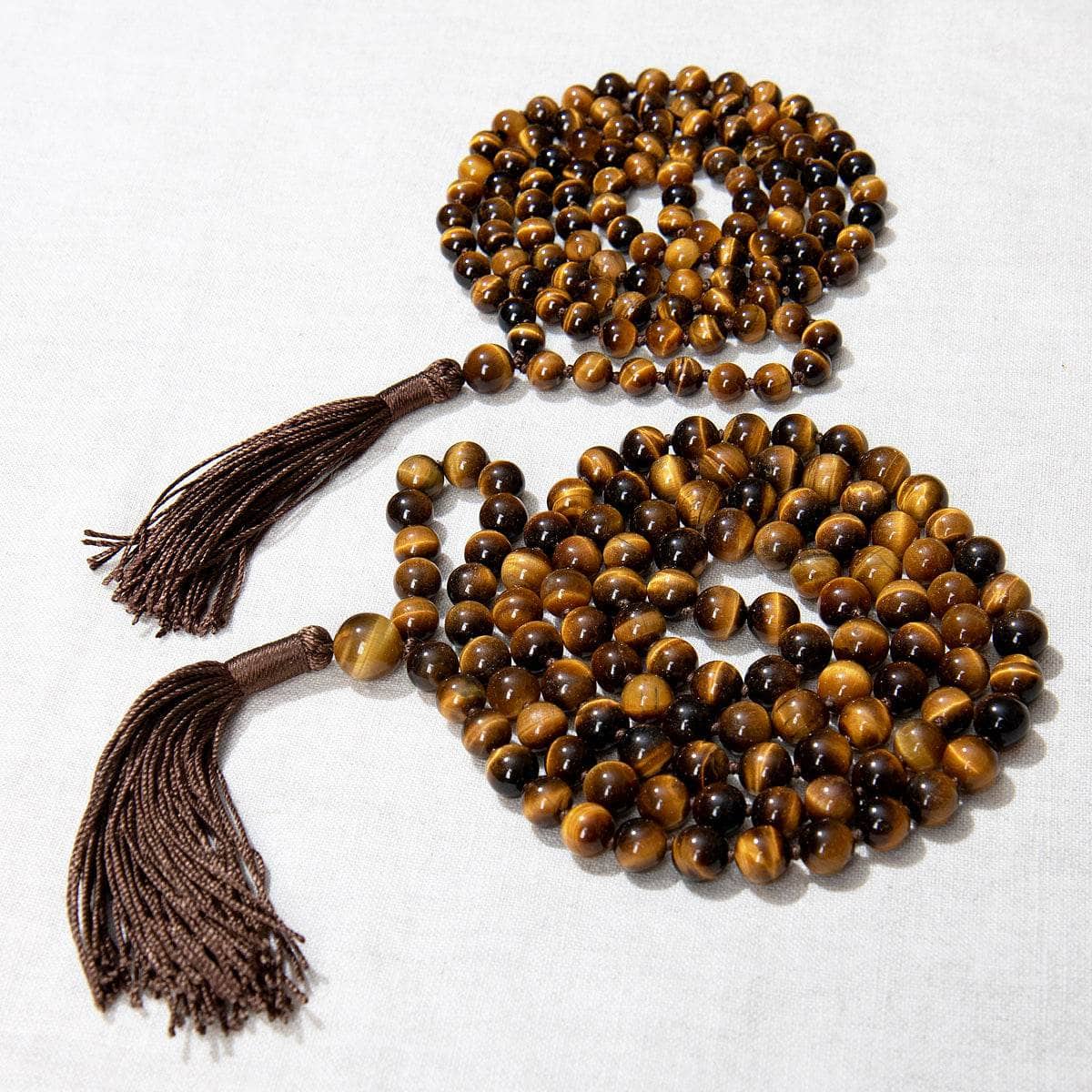TigerEyeMalaTwill Tiger Eye Mala - High-Energy Gemstones - Image 1