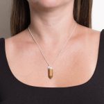 Tiger Eye Crystal Point Necklace - Image 5