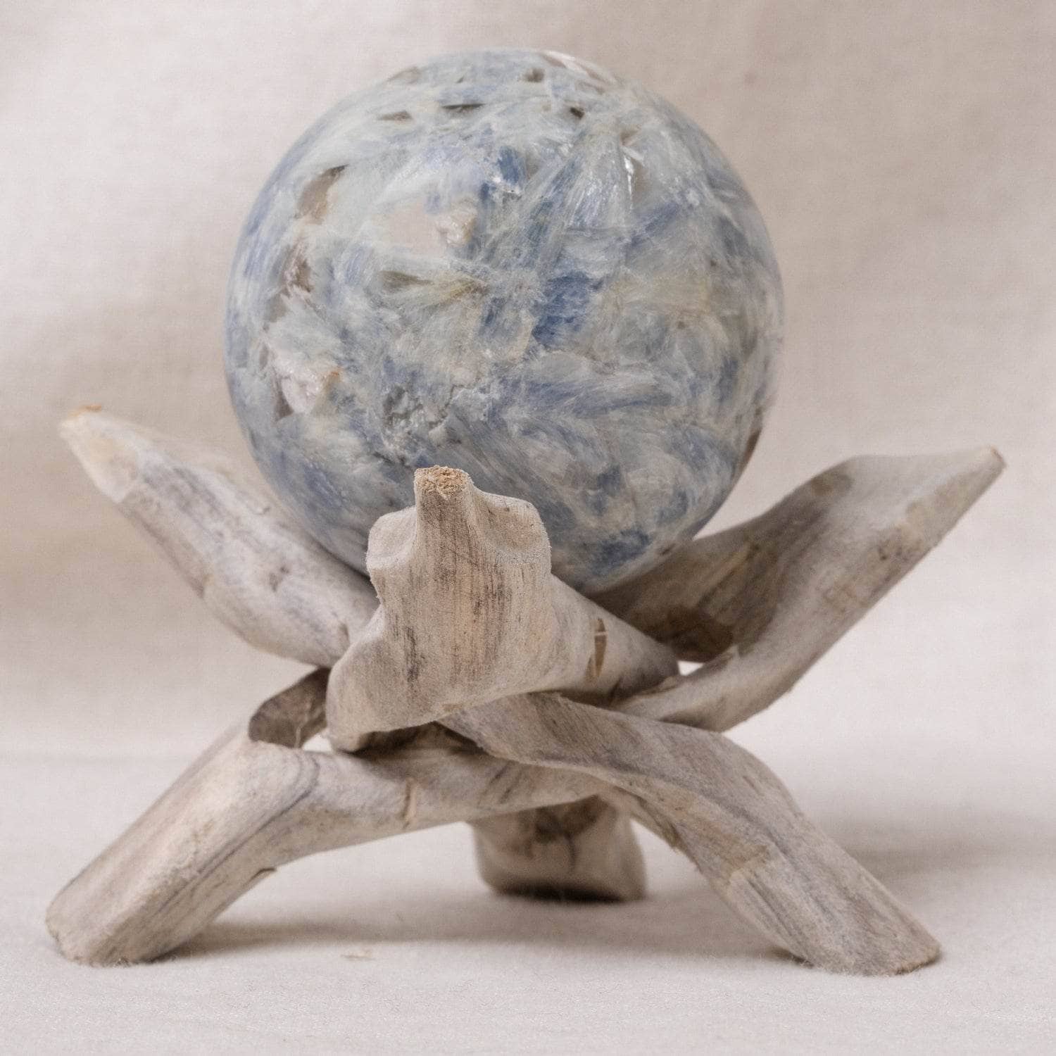 Tr-sphere-CQB-6cm-Jas Cobalt Blue Quartz Sphere with Tripod - AAA Premium Quality - Image 1