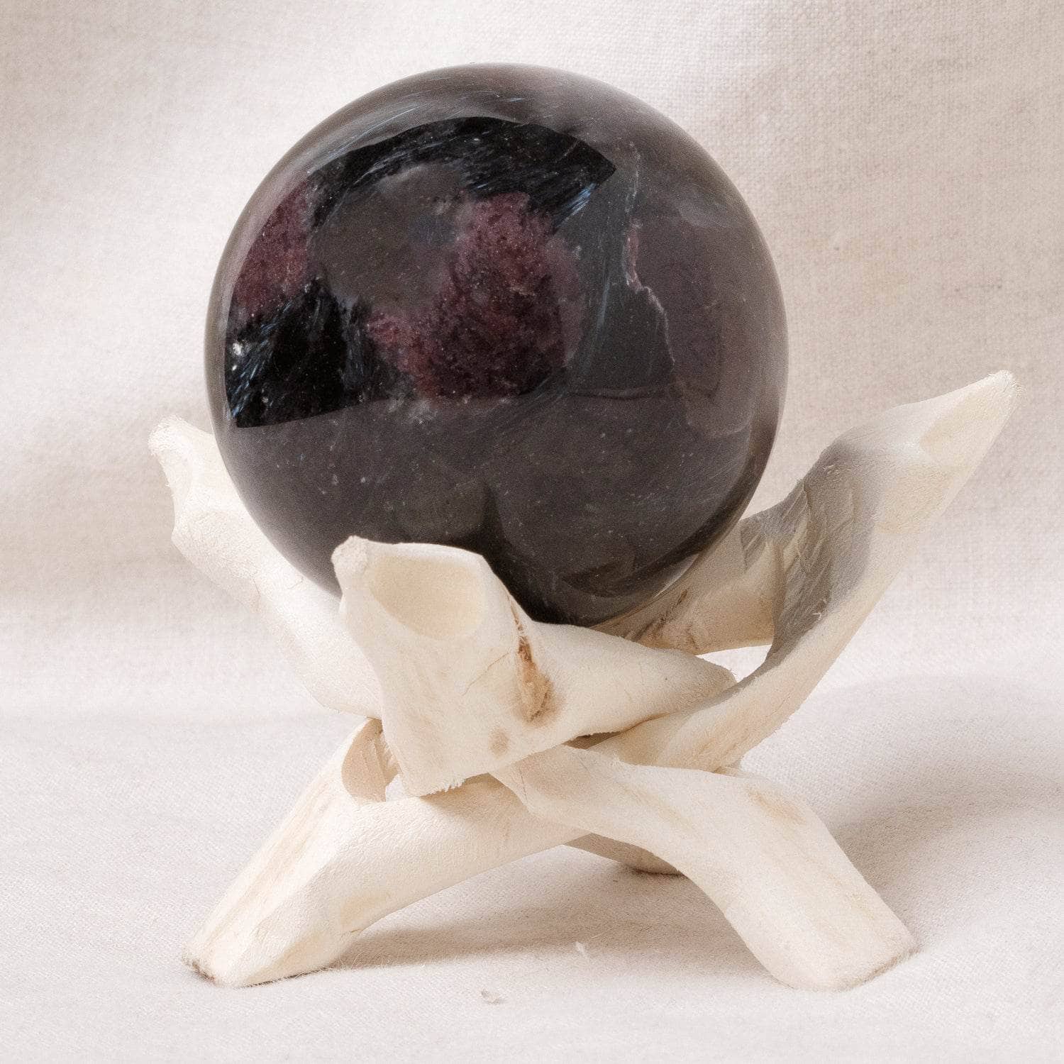 Tr-sphere-GAR-6cm-Jas-4 Garnet Sphere with Tripod - AAA Premium Quality - Image 3