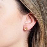 Citrine Silver or Gold Stud Earrings - Image 6