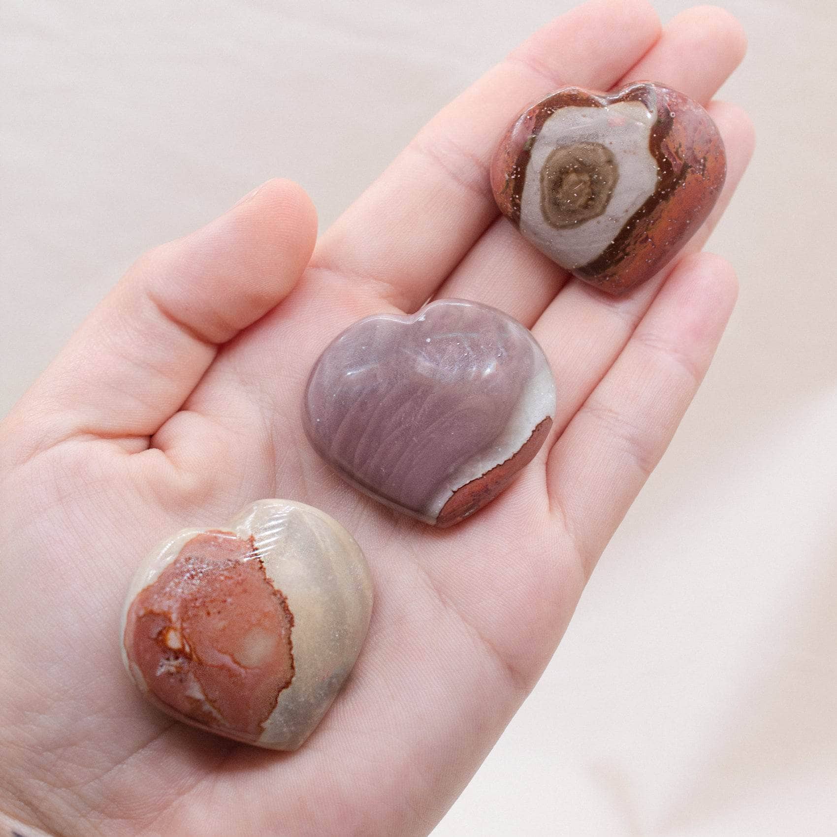 heart-medium Polychrome Jasper Hearts-AAA Premium Quality - Image 7
