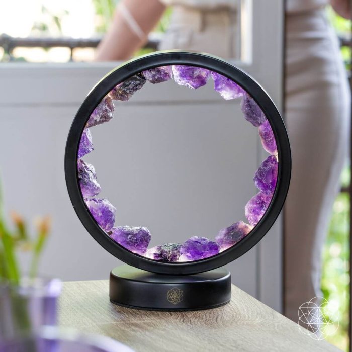 I Am At Peace - Spiritual Protection Amethyst Lamp - Image 6