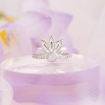 I Am Divinely Guided: 111 Angel Number Silver Lotus Ring - Image 8