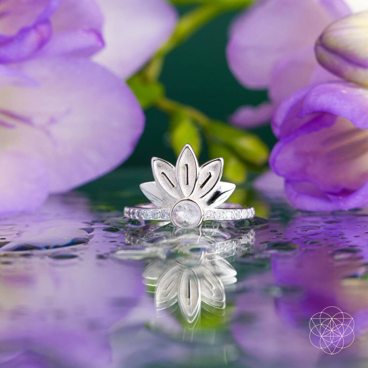 i-am-divinely-guided-111-angel-number-silver-lotus-ring-4683166 I Am Divinely Guided: 111 Angel Number Silver Lotus Ring - Image 5