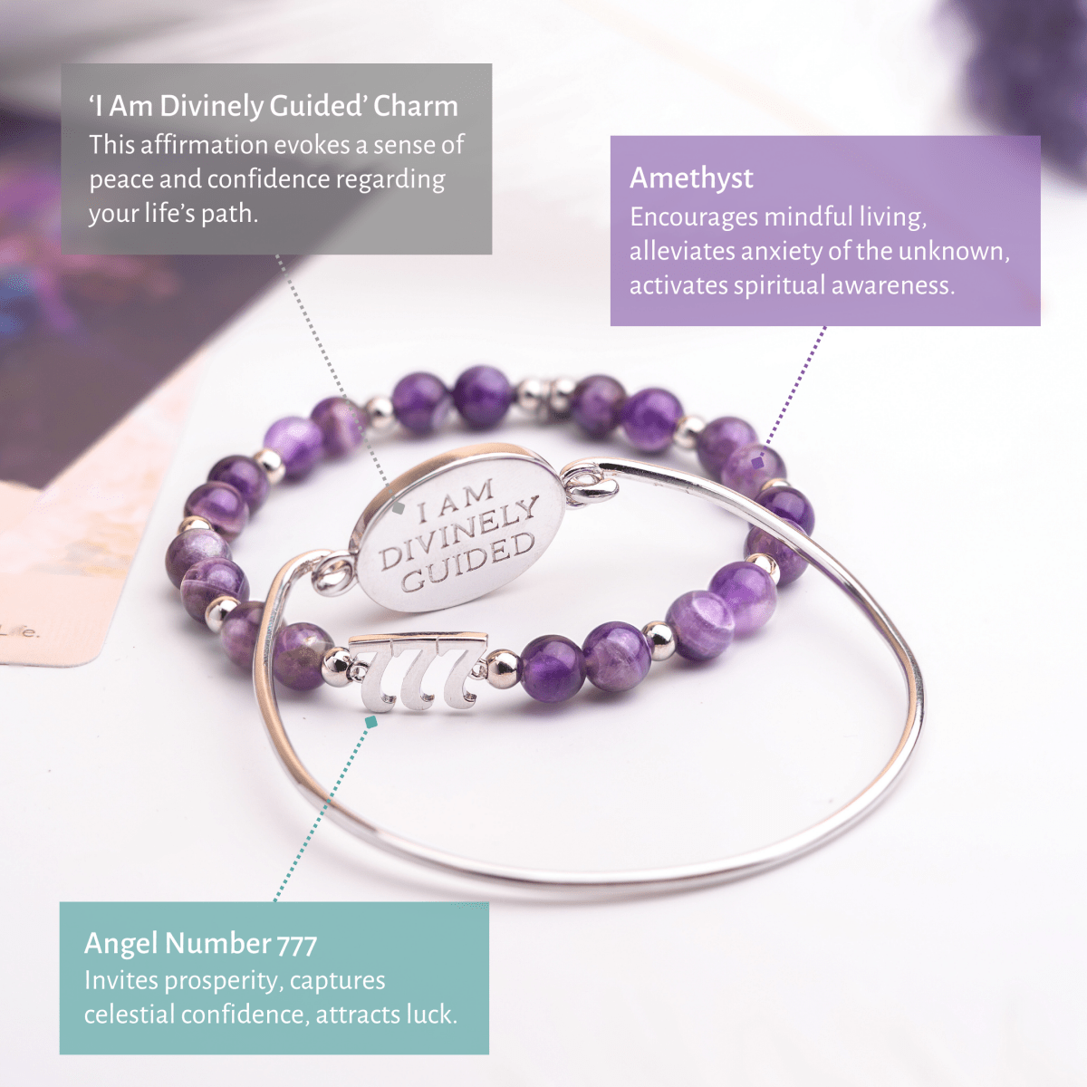 i-am-fortunate-777-lucky-amethyst-bracelet-set-1489158 I Am Fortunate - 777 Lucky Amethyst Bracelet Set - Image 5