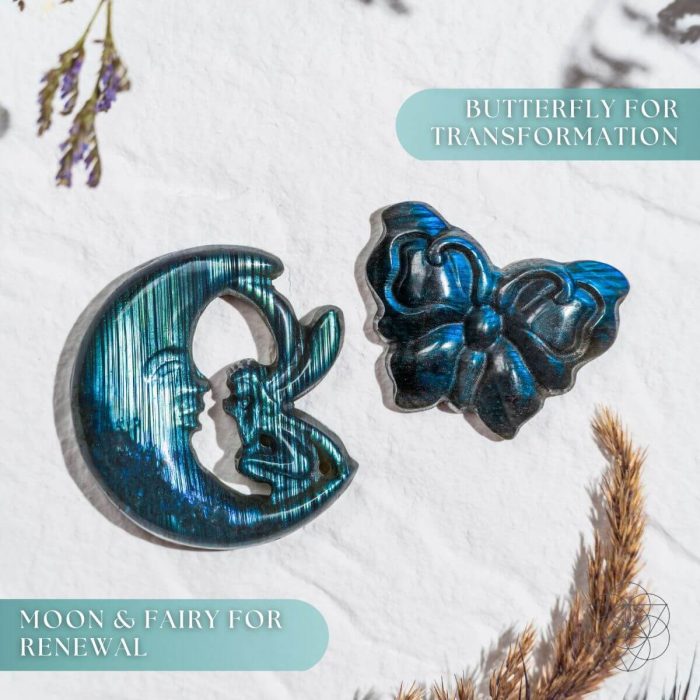 I Am Reborn - Labradorite Carving of Transformation - Image 1