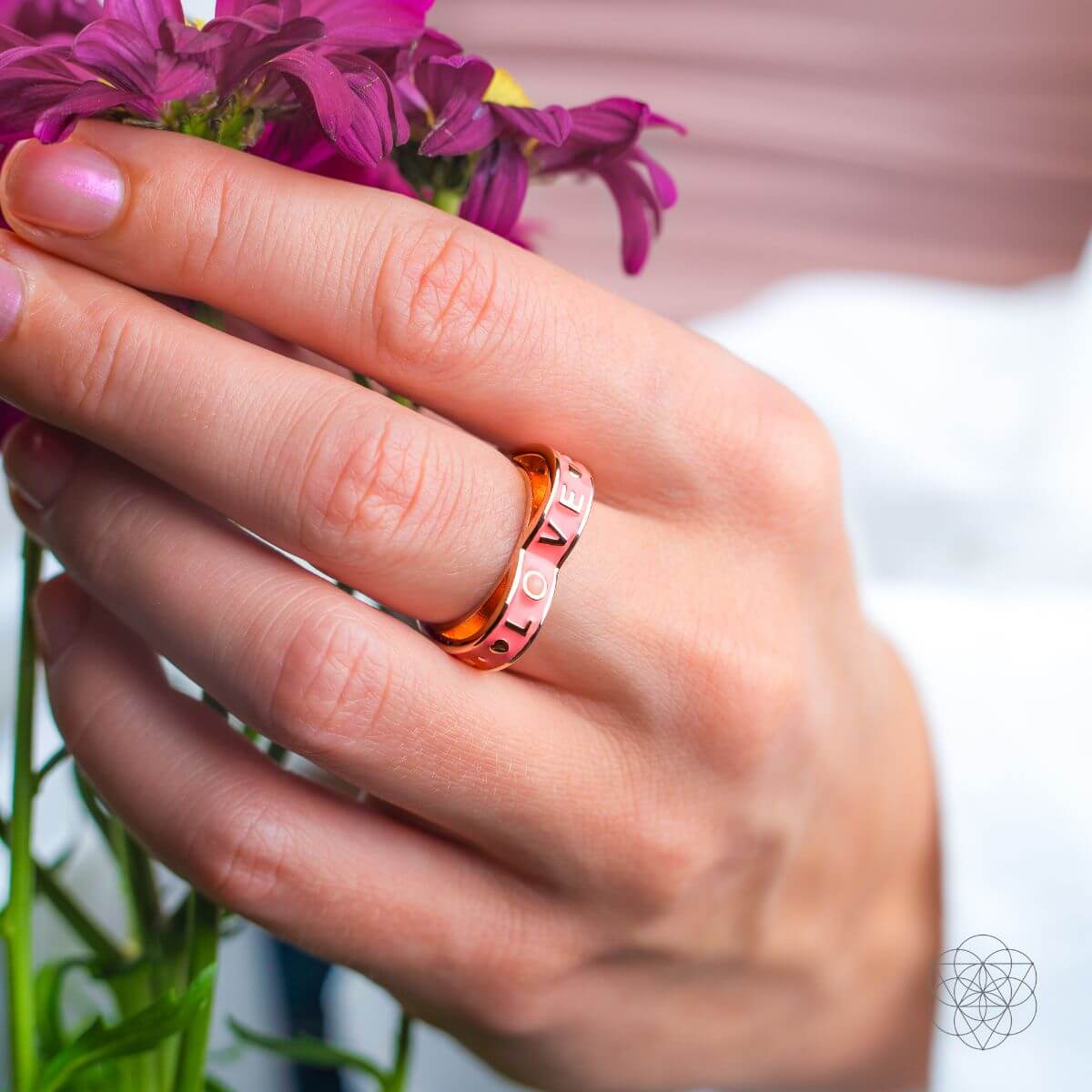 i-love-my-life-heart-awakening-pink-opal-ring-5151432 I Love My Life - Heart Awakening Pink Opal Ring - Image 2