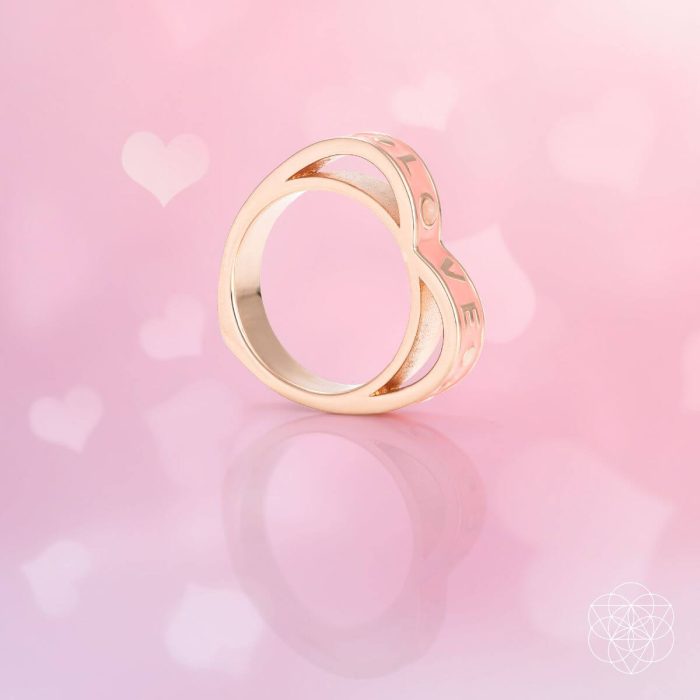 I Love My Life - Heart Awakening Pink Opal Ring - Image 7