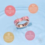 I Love My Life - Heart Awakening Pink Opal Ring - Image 4