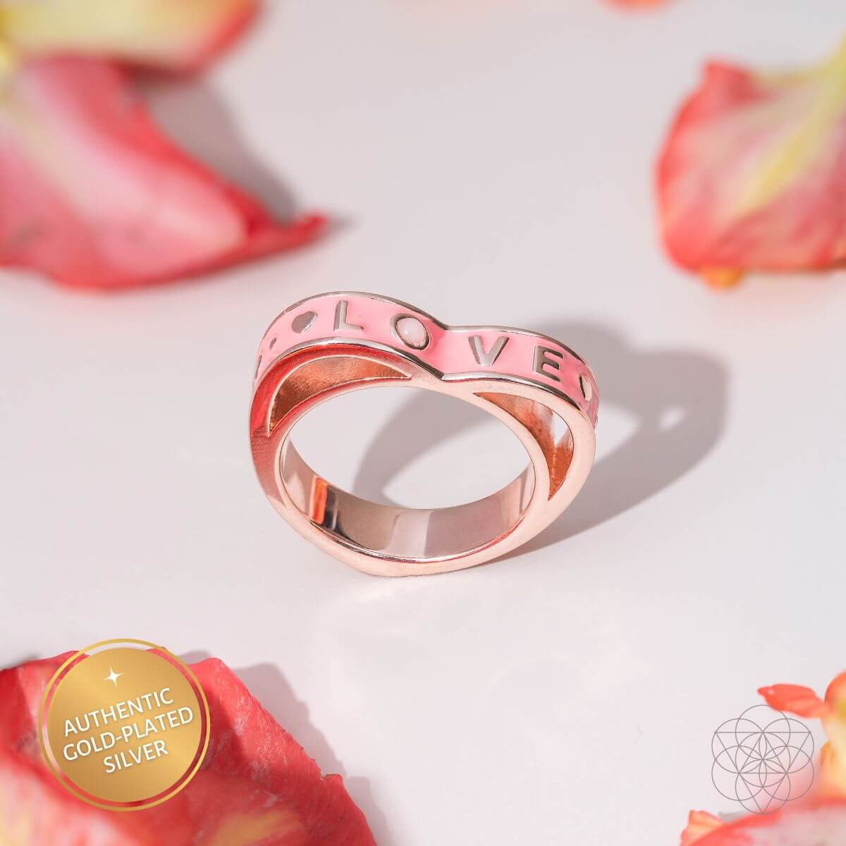 i-love-my-life-heart-awakening-pink-opal-ring-9176362 I Love My Life - Heart Awakening Pink Opal Ring - Image 1