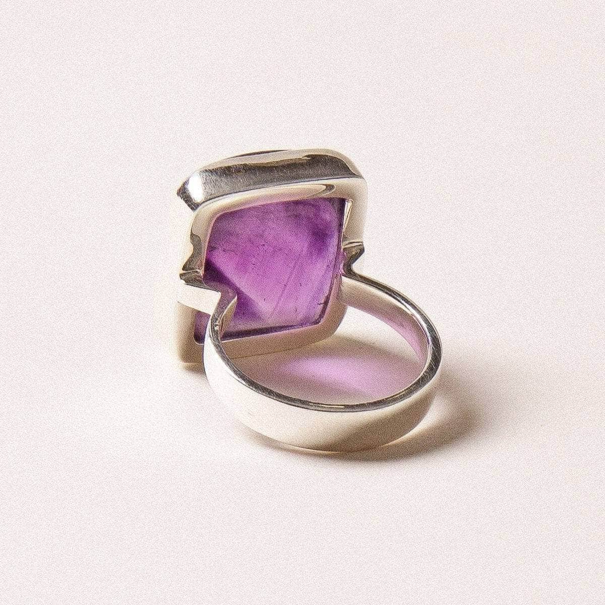 sivana-amethyst-square-silver-gemstone-ring-32688440017079_9ec360de-f9a4-429d-892d-e8616993cd0b Amethyst Square Silver Gemstone Ring - Size 6 - Image 4