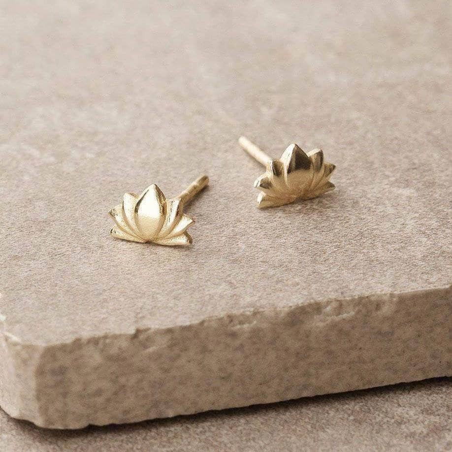 sivana-lotus-stud-earrings-30205537878199 Lotus Stud Earrings - Image 1