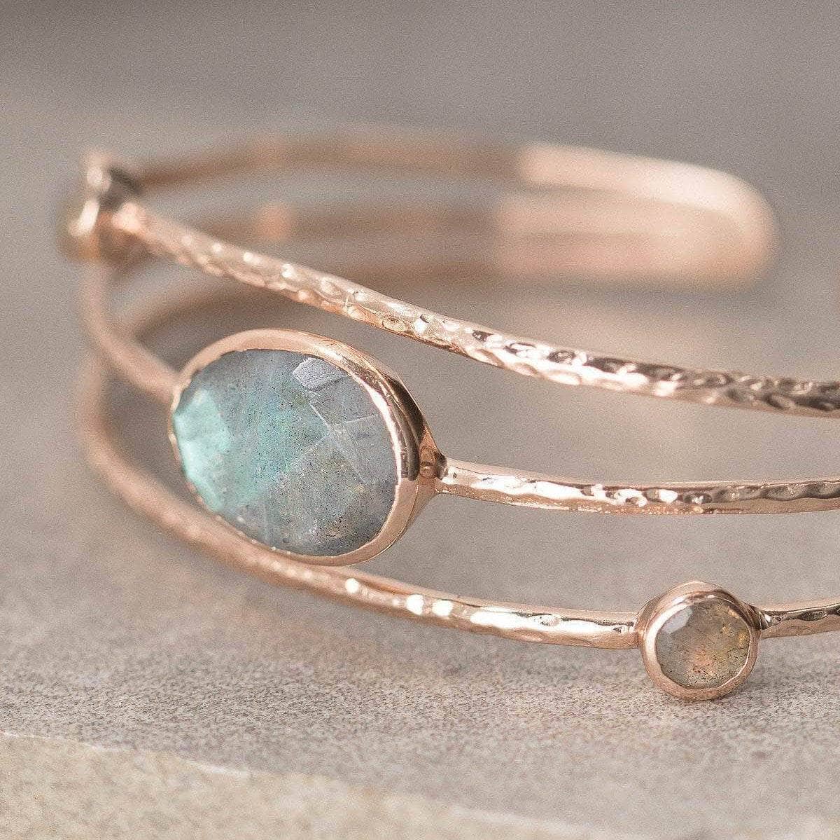 sivana-rose-gold-labradorite-lotus-cuff-13259360763985 Labradorite Gold or Silver Bracelet - Image 10