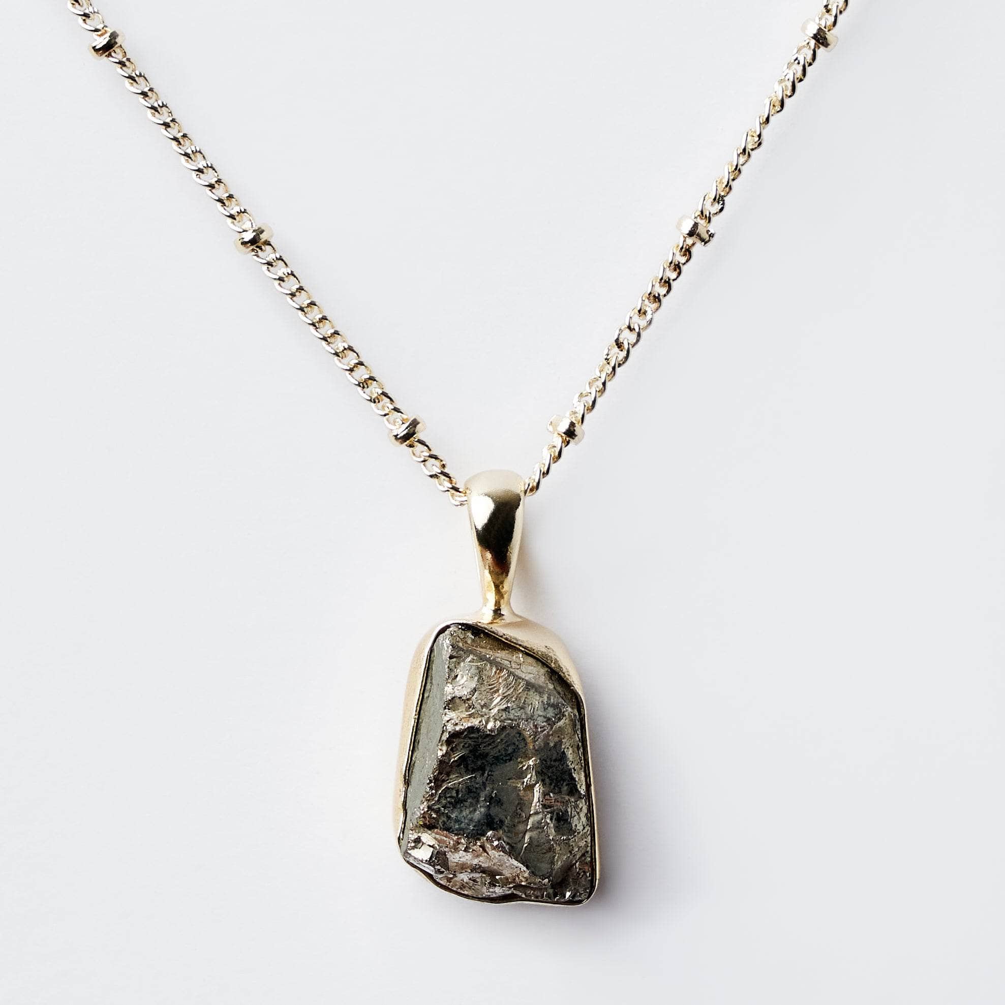 tinyrituals2101 Pyrite Raw Crystal Necklace - Image 1
