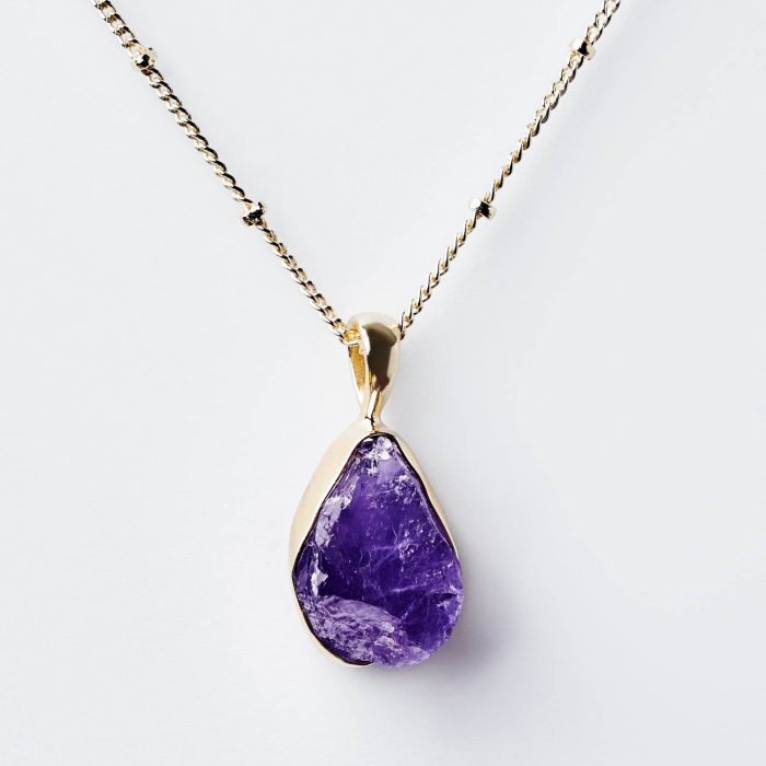 Amethyst Raw Crystal Necklace - Image 1