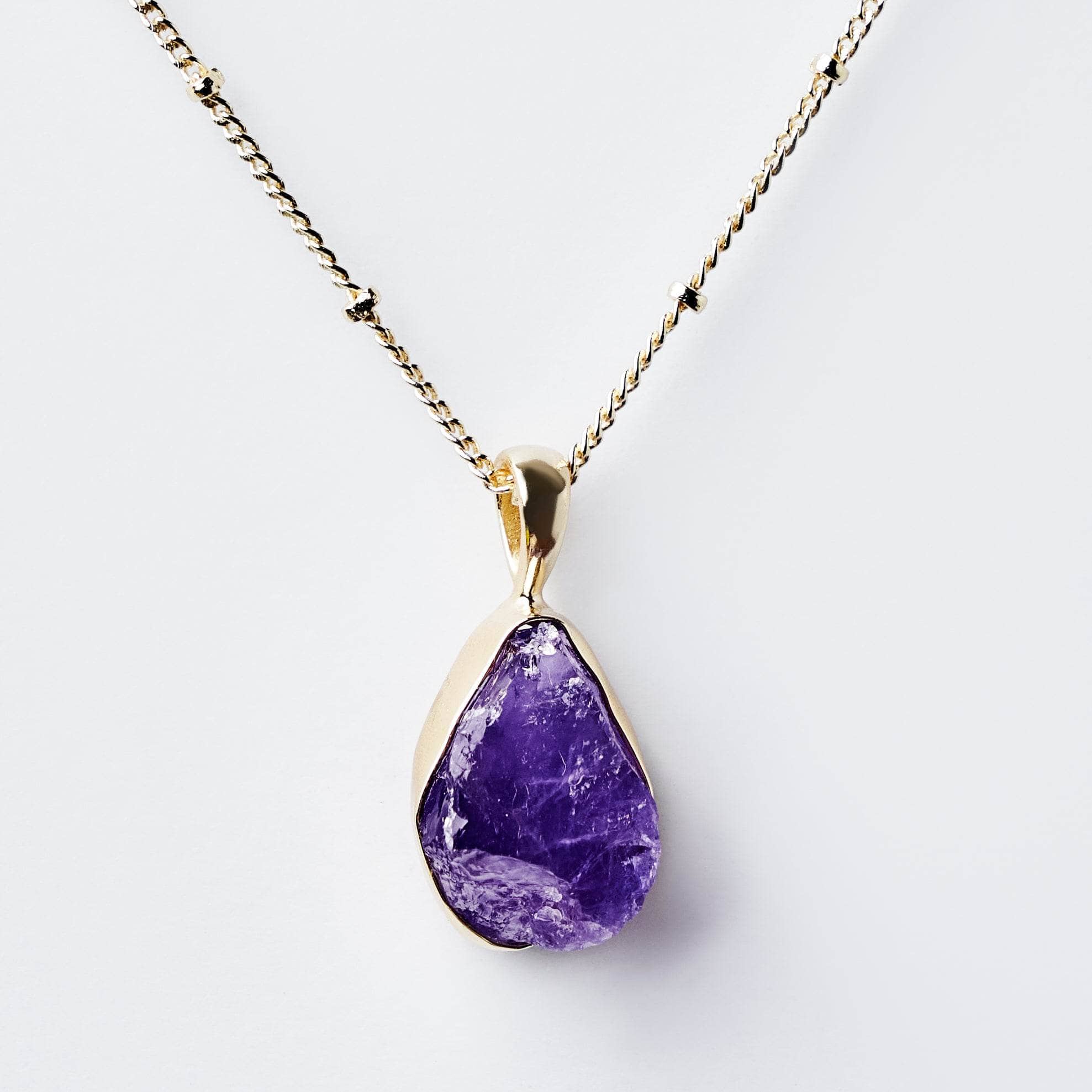 tinyrituals2122 Amethyst Raw Crystal Necklace - Image 1