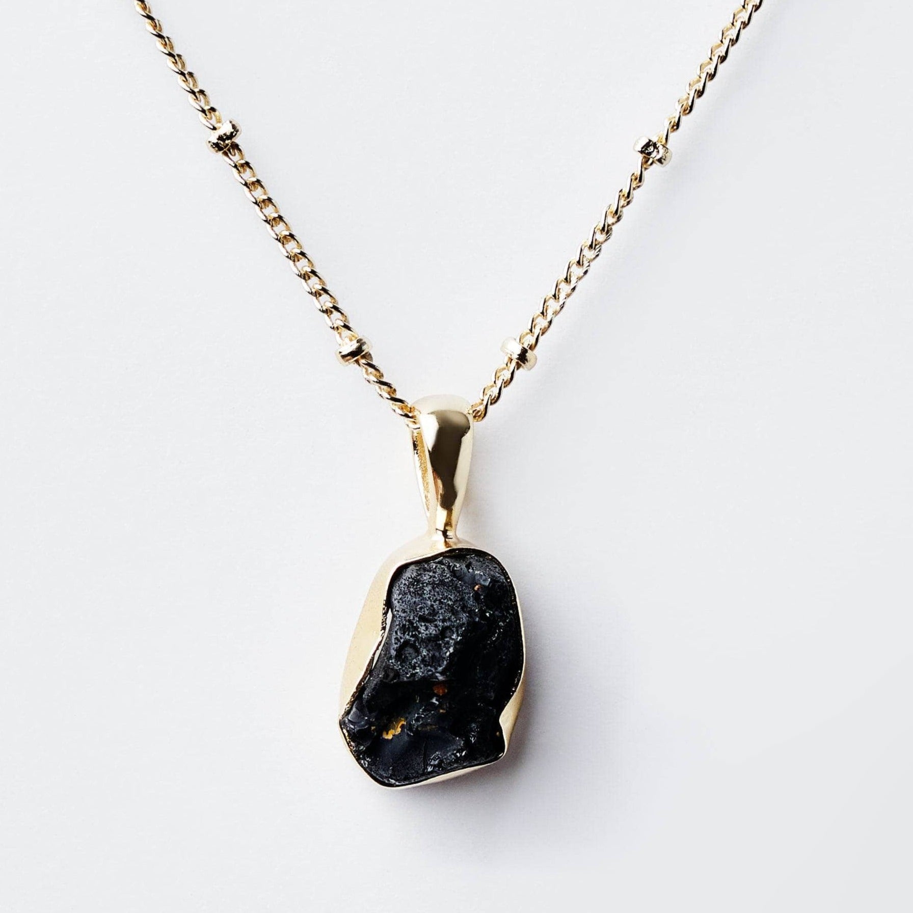 tinyrituals2135 Black Tourmaline Raw Crystal Necklace - Image 1