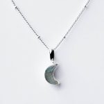 Crescent Moon Raw Gemstone Necklace - Image 16