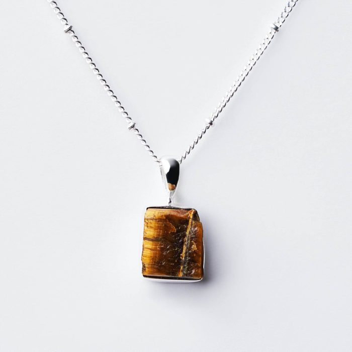 Tiger Eye Raw Crystal Necklace - Image 3