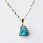 Real Turquoise Raw Crystal Necklace - Image 2