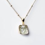 Genuine Green Amethyst Raw Crystal Necklace - Image 4