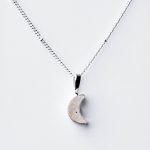 Crescent Moon Raw Gemstone Necklace - Image 12