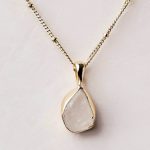 Rainbow Moonstone Raw Crystal Necklace - Image 4