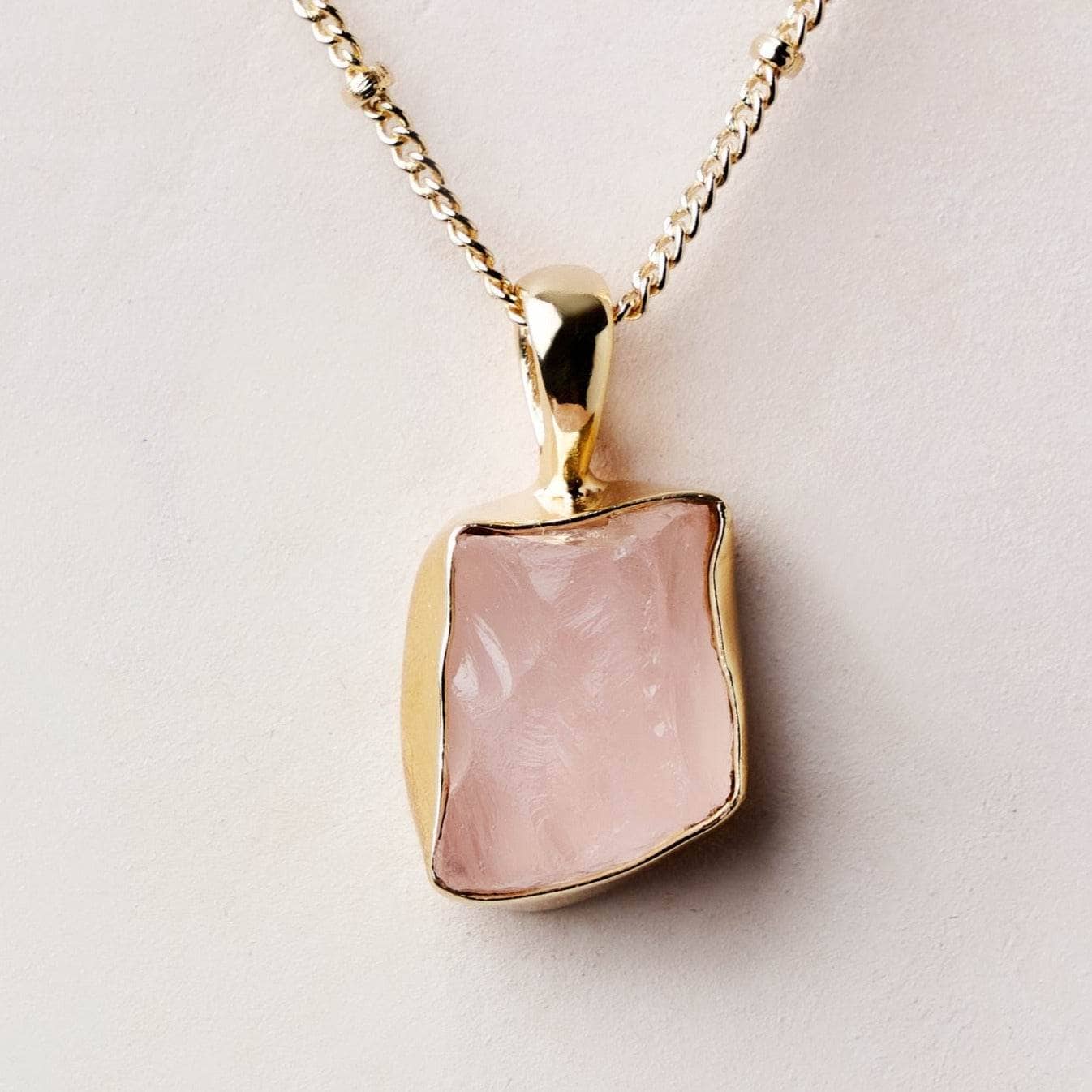 tinyrituals2221 Rose Quartz Raw Crystal Necklace - Image 6