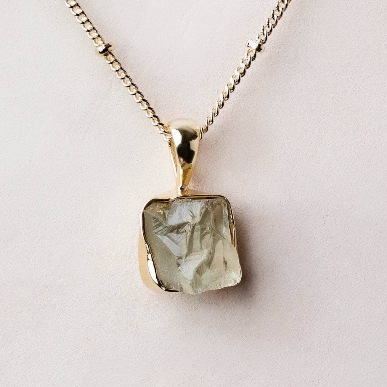 tinyrituals2226 Genuine Green Amethyst Raw Crystal Necklace - Image 5