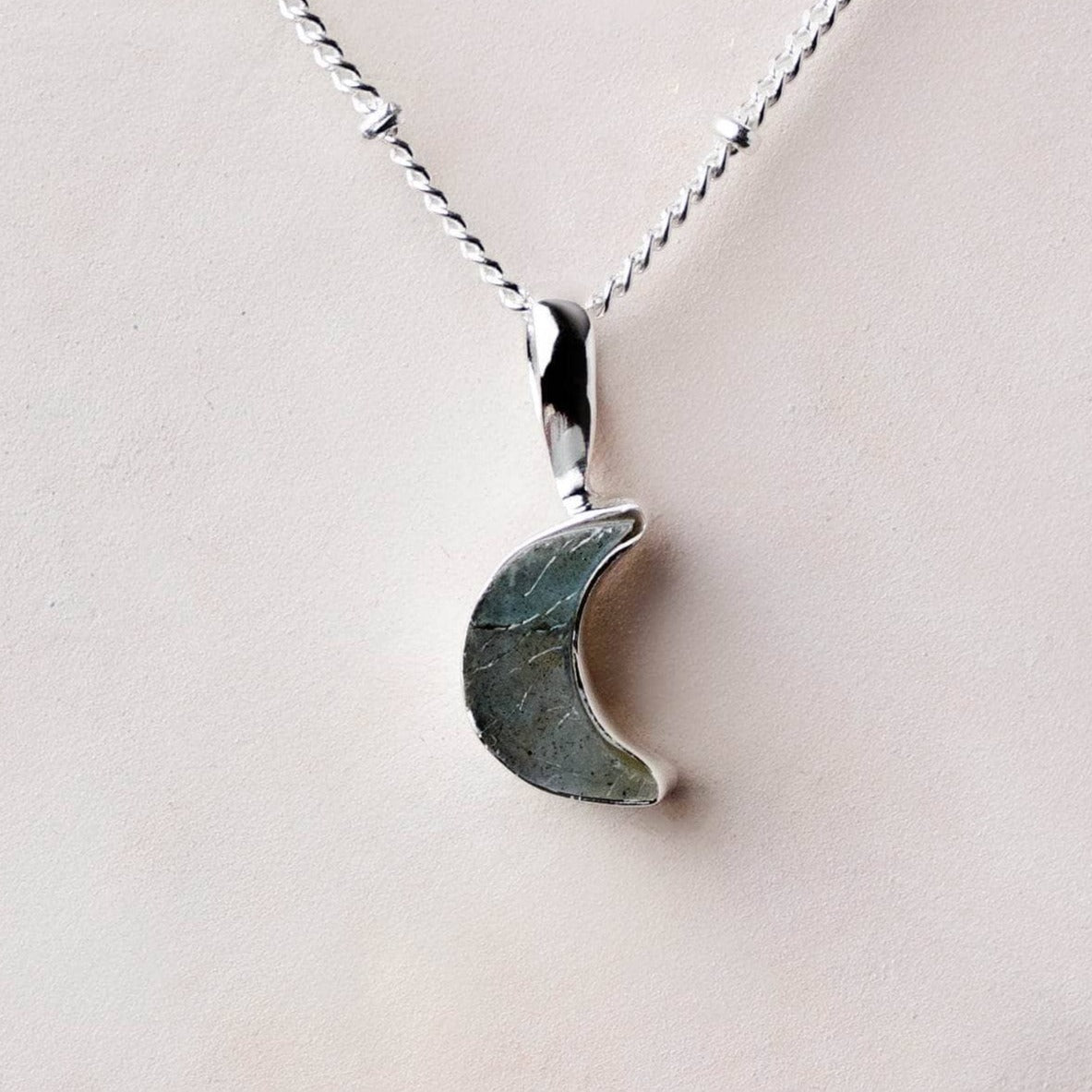 tinyrituals2237 Crescent Moon Raw Gemstone Necklace - Image 13