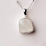 Rainbow Moonstone Raw Crystal Necklace - Image 2
