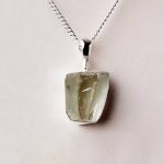 Genuine Green Amethyst Raw Crystal Necklace - Image 2