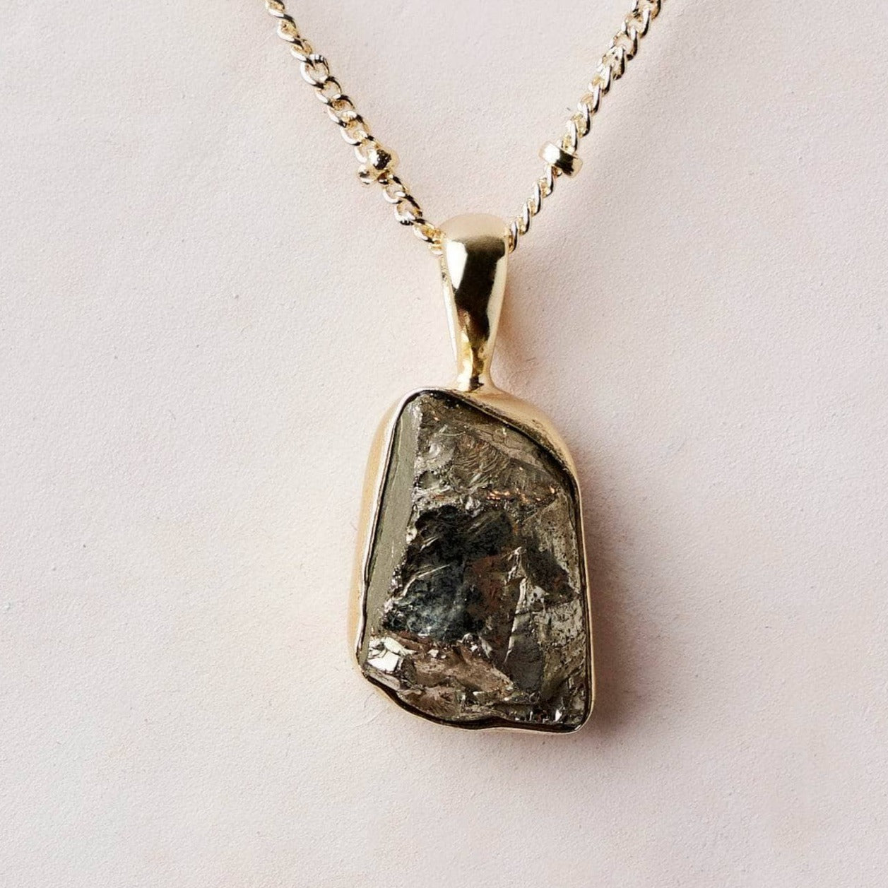 tinyrituals2273 Pyrite Raw Crystal Necklace - Image 3