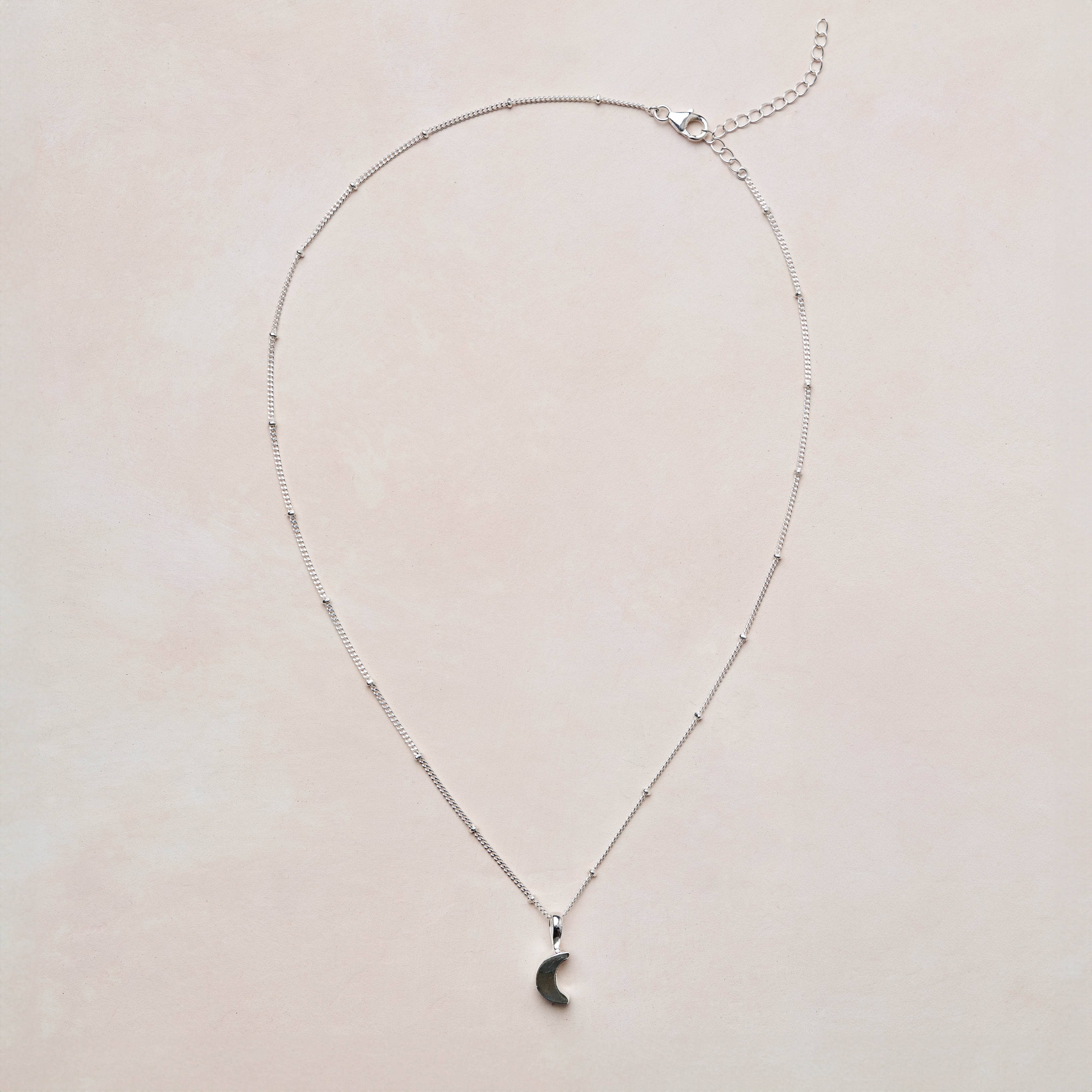 tinyrituals2454 Crescent Moon Raw Gemstone Necklace - Image 15
