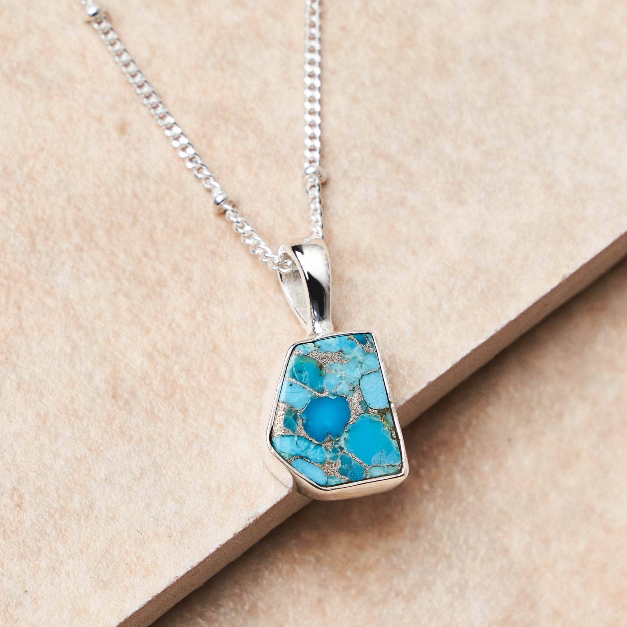 tinyrituals2539 Real Turquoise Raw Crystal Necklace - Image 5