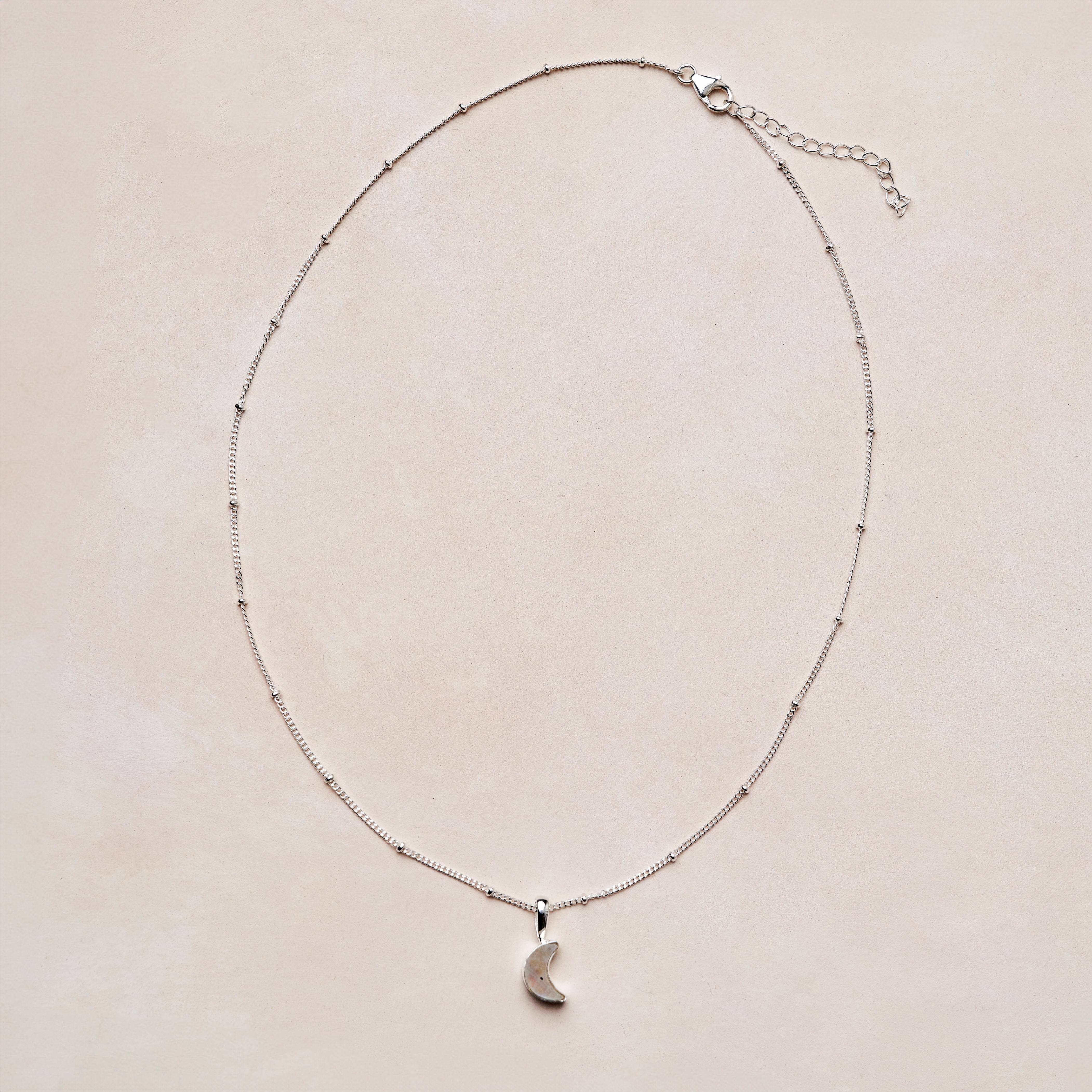 tinyrituals2583 Crescent Moon Raw Gemstone Necklace - Image 11